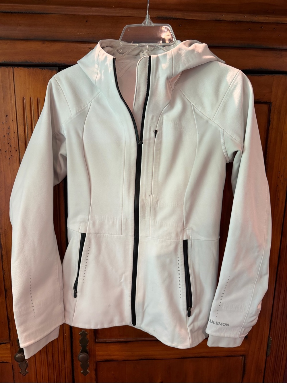 Lululemon White Hooded Jacket